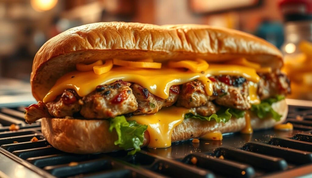 chicken steak and cheese